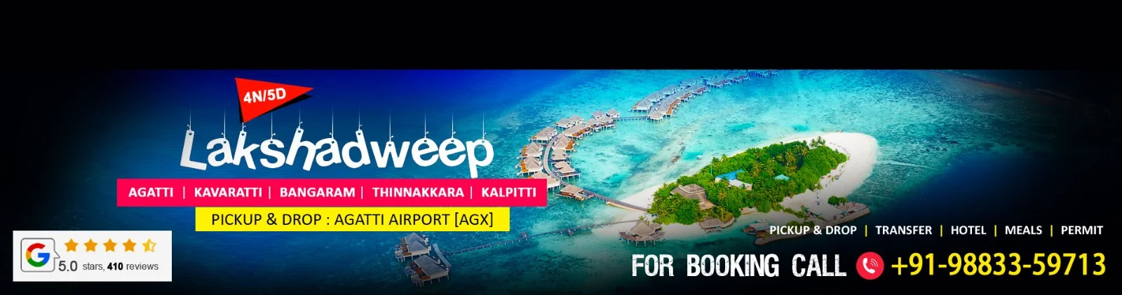 Lakshadweep Package Tour from Kochi